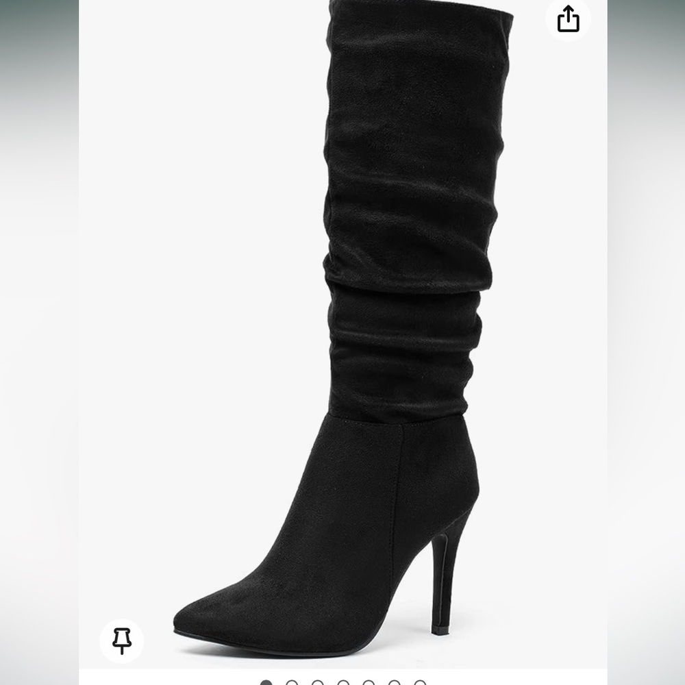 Suede Knee High Boots Pointed Toe Stiletto
Boots Size 8